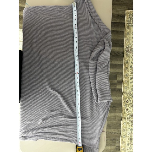 We The Free Womens Size L The Rosa Ribbed Sweater Shirt Lavender Lagenlook 0465 - Picture 10 of 10